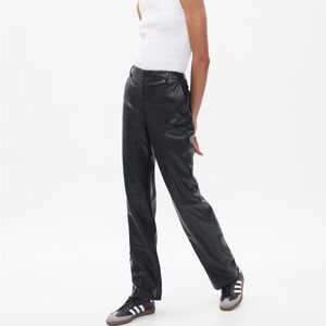 Gap mid rise leather pants (vegan)